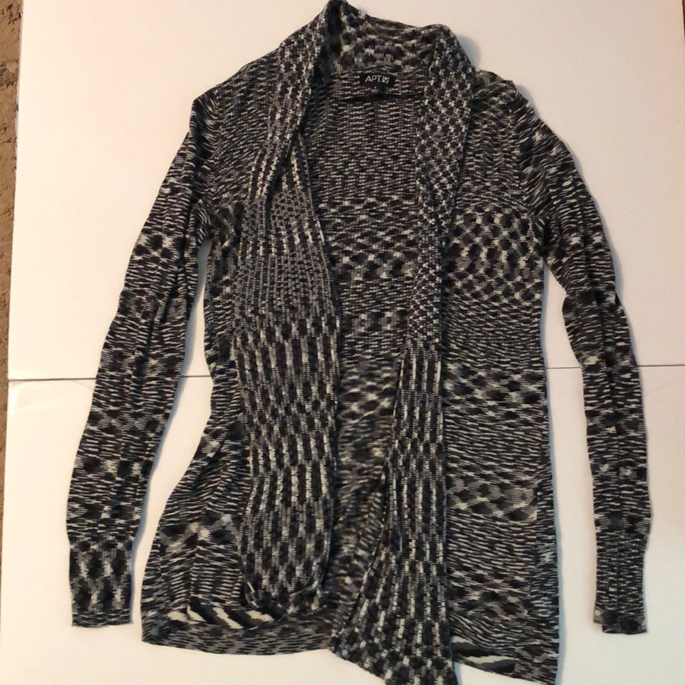 Black and white cardigan size S